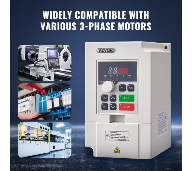 Kintamo dažnio pavaros keitiklis 3PH, 2.2KW5
