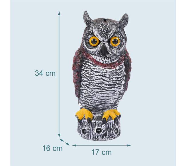 Pelėdų paukščių baidyklė 34 cm3