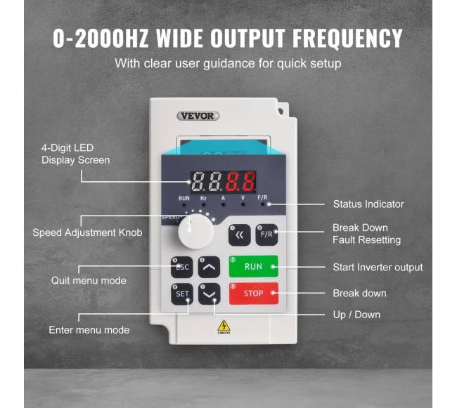 VFD keitiklis 4 AG 3 kW 14A2
