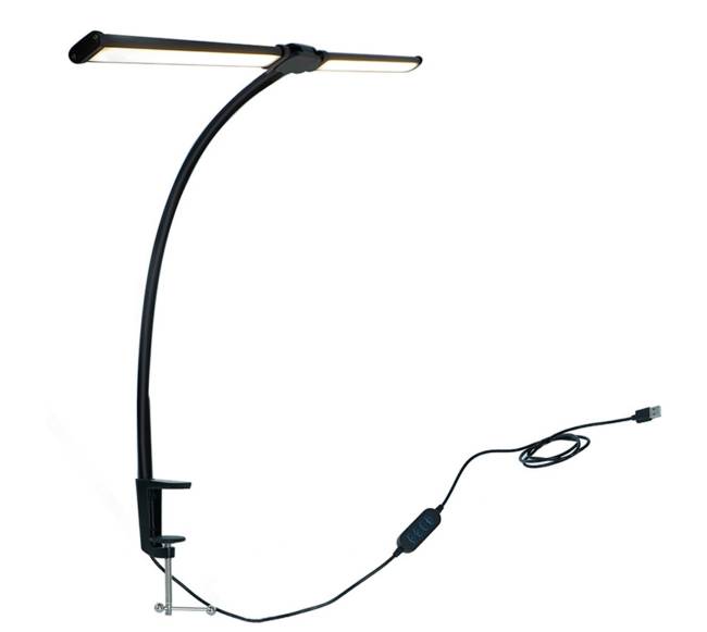 Prispaudžiama LED stalinė lempa, 61cm0