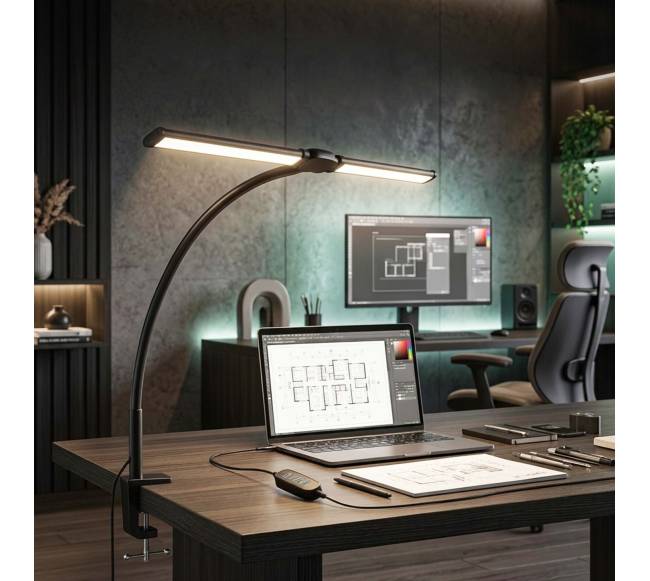Prispaudžiama LED stalinė lempa, 61cm1