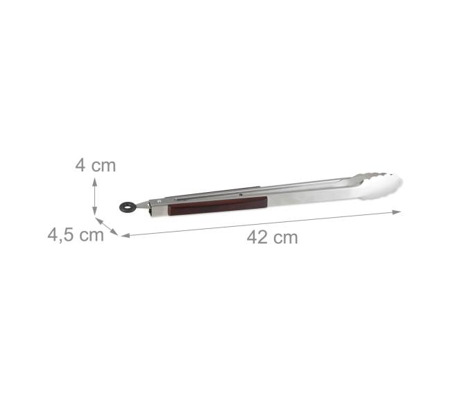 Nerūdijančio plieno virtuvinės žnyplės 38 cm3
