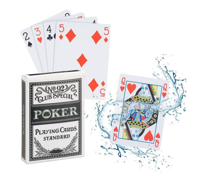 Plastikinės pokerio žaidimo kortos0