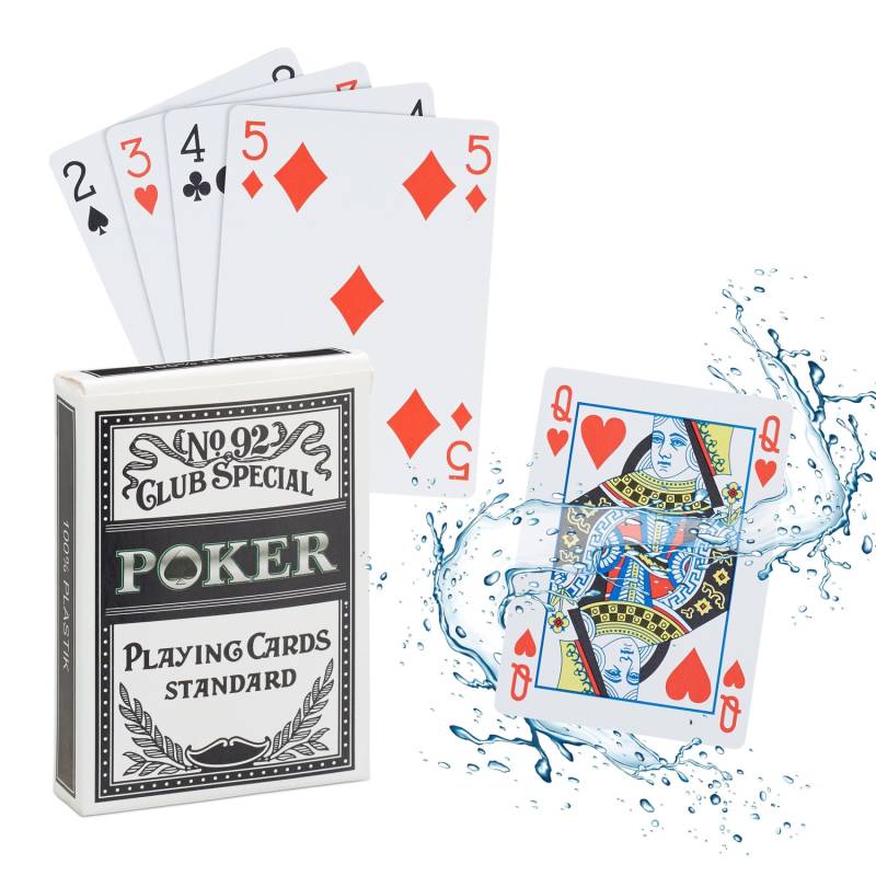 Plastikinės pokerio žaidimo kortos0