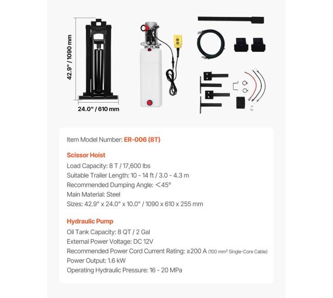 Hidraulinis žirklinis keltuvas priekaboms6