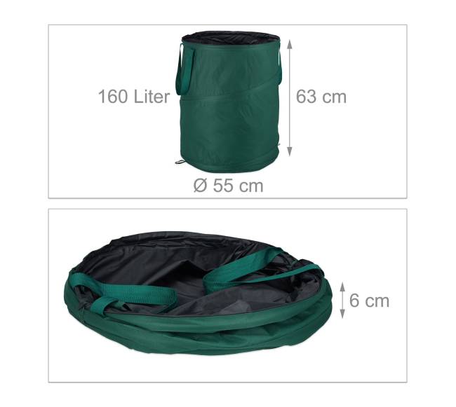3 dalių iššokančių sodo maišų rinkinys 160 L3
