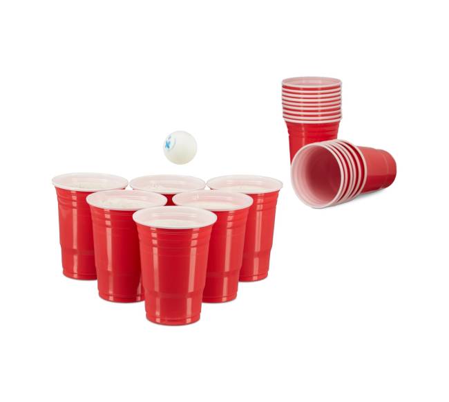 50 Beer Pong puodelių rinkinys0