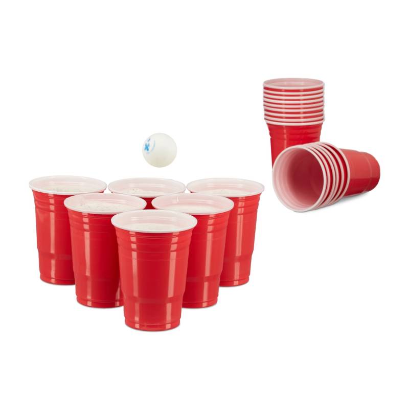 50 Beer Pong puodelių rinkinys0