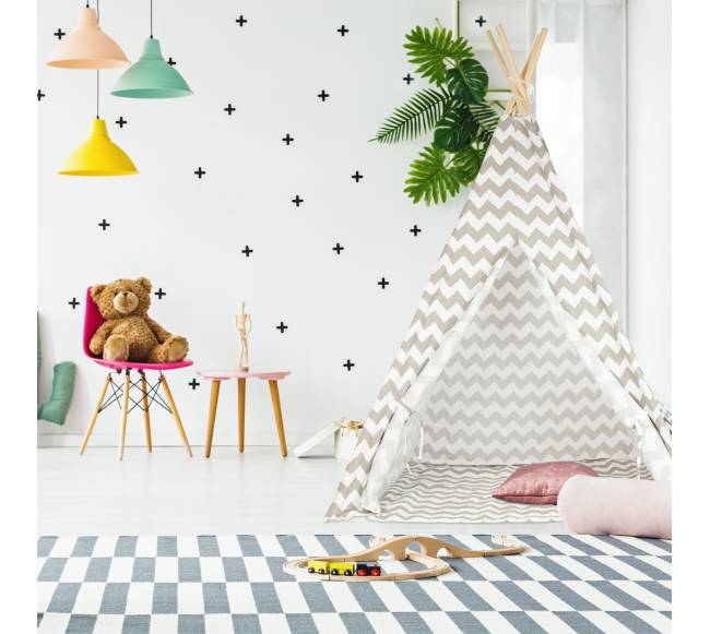 Vaikiška žaidimų palapinė teepee1