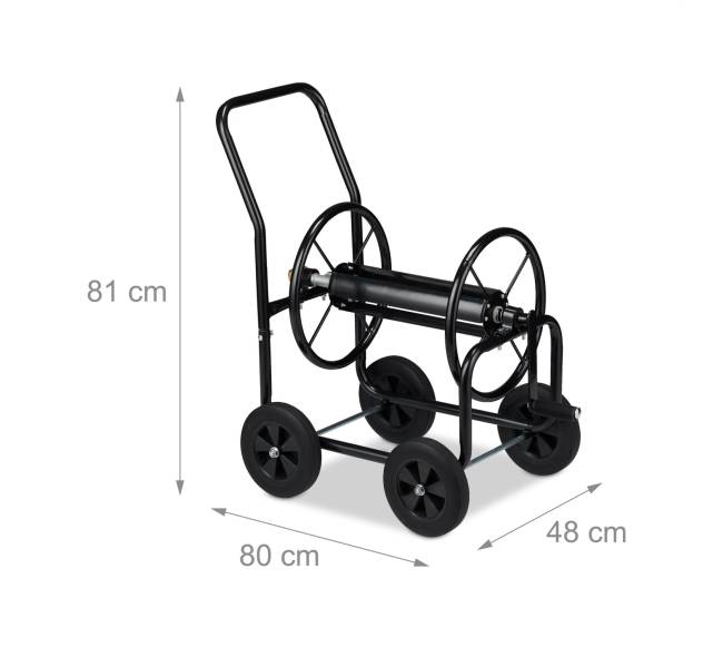 Sodo žarnos vežimėlis metalinis juodas3