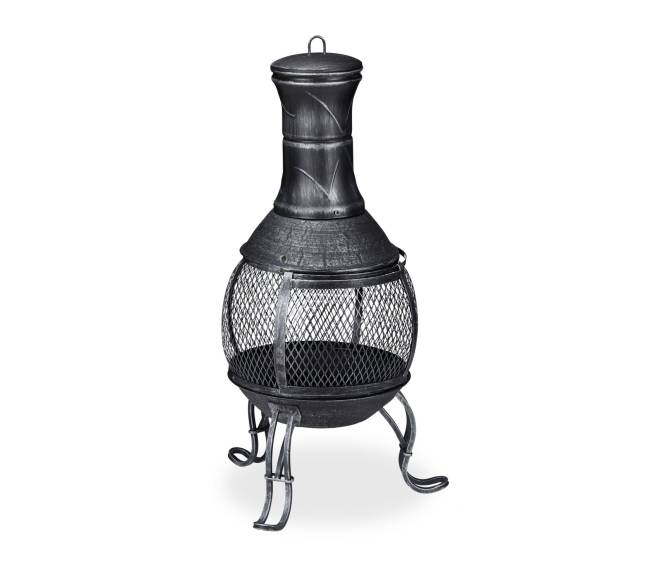 Pilka sodo krosnelė „chiminea“7