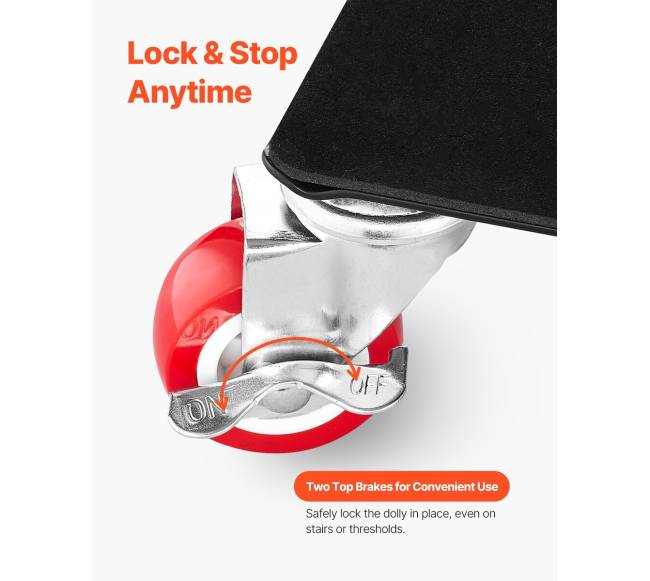 Baldų pervežimo vežimėlis su 5 ratukais 1575 kg talpa4