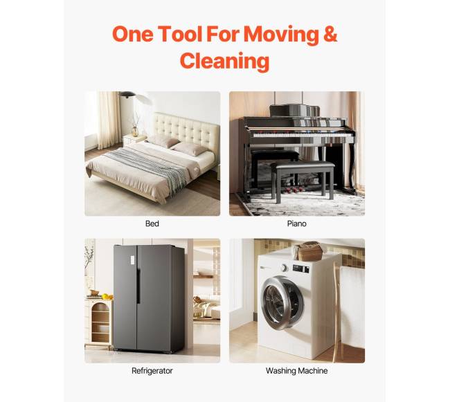 Baldų pervežimo vežimėlis su 5 ratukais 1575 kg talpa5