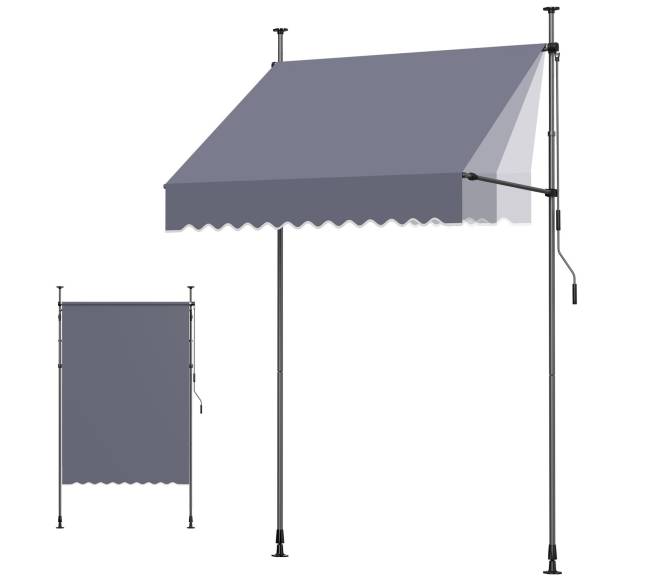 Rankiniu būdu ištraukiama markizė, 150 cm0