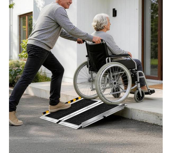 Nešiojama neįgaliojo vežimėlio rampa 610 mm7