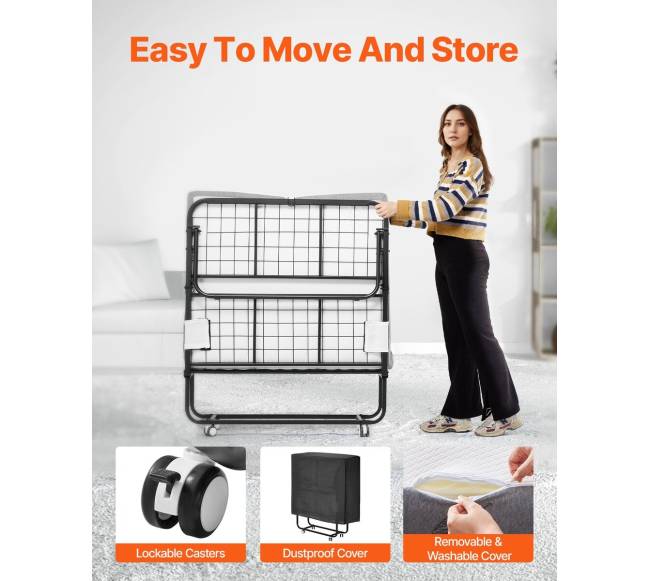 Sulankstoma lova svečiams su 5 cm putų čiužiniu4