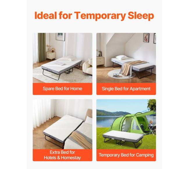 Sulankstoma lova svečiams su 5 cm putų čiužiniu5