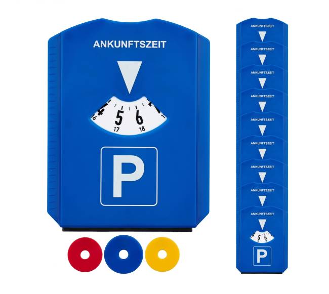 10 automobilių parkavimo diskų rinkinys su ledo grandikliu0
