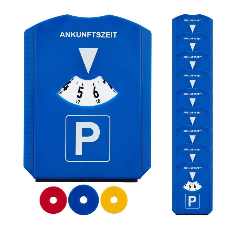 10 automobilių parkavimo diskų rinkinys su ledo grandikliu0