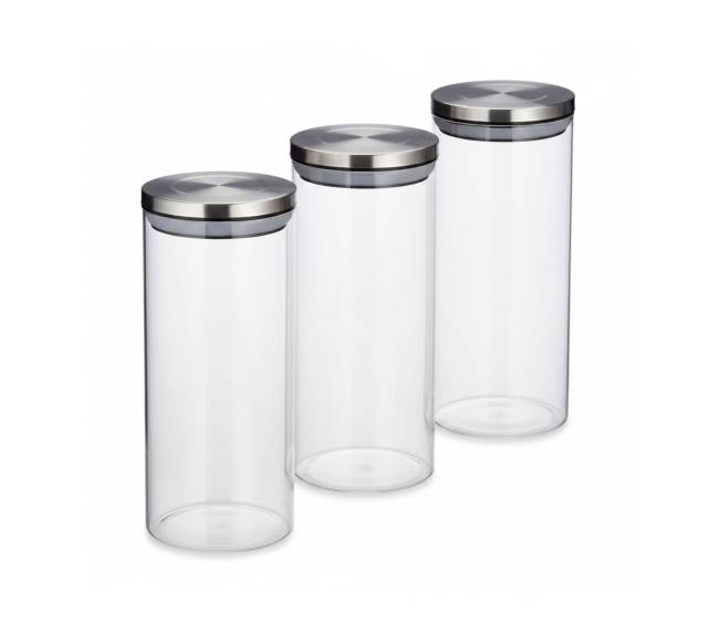 Stiklinių laikymo indų rinkinys, po 1,3 l kiekvienas7