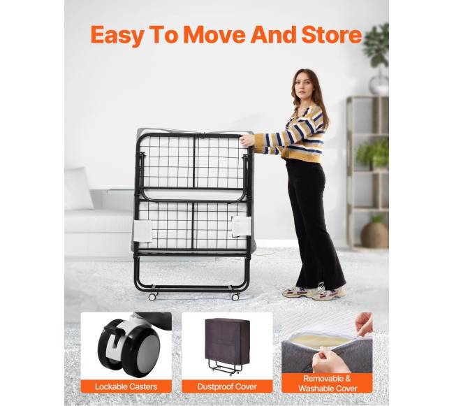 Sulankstomoji lova su 12,7 cm čiužiniu suaugusiems4