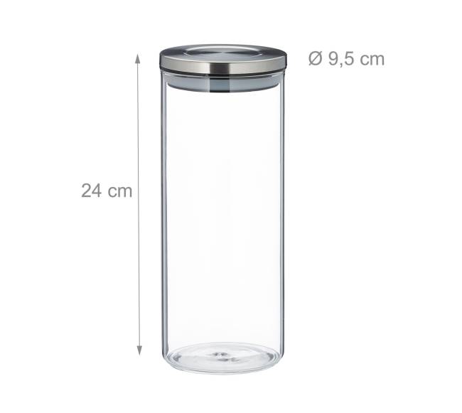 3 laikymo stiklainių rinkinys 1,5 l3