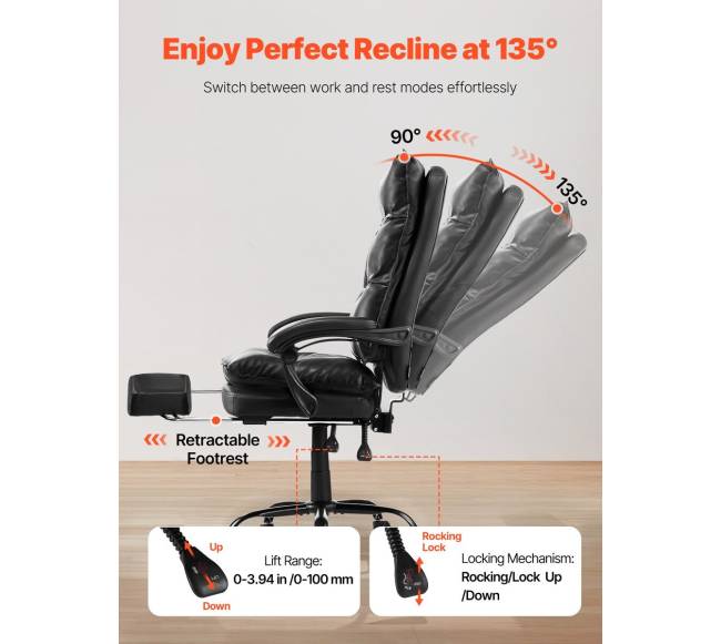 Biuro kėdė su pakoju ir juosmens pagalve4