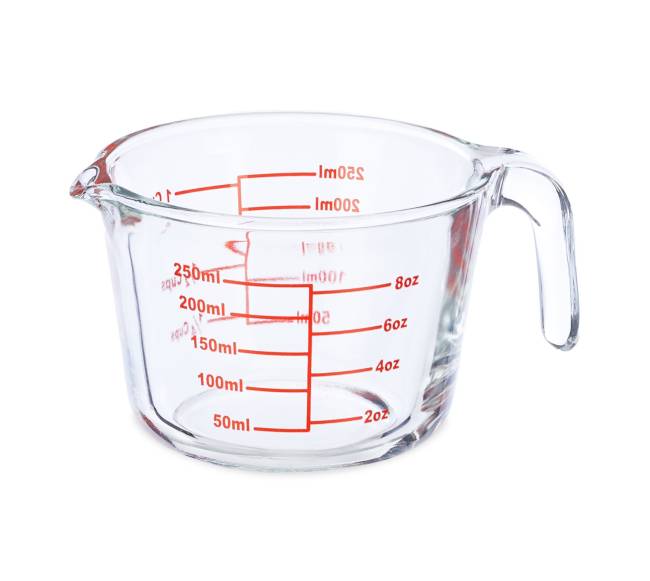 250 ml stiklinis matavimo ąsotėlis0