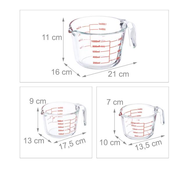 3 stiklinių matavimo ąsočių rinkinys3