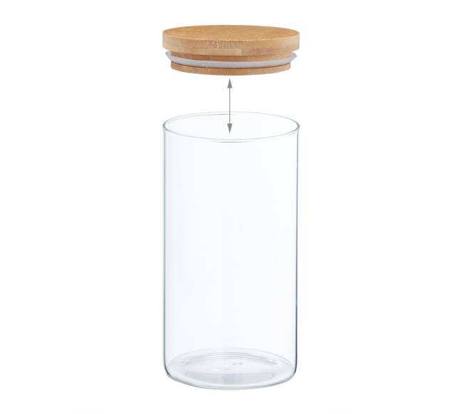 3 laikymo stiklainių su dangteliais rinkinys 1000 ml5