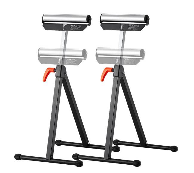 2 dalių medienos apdirbimo ritinių stovai0