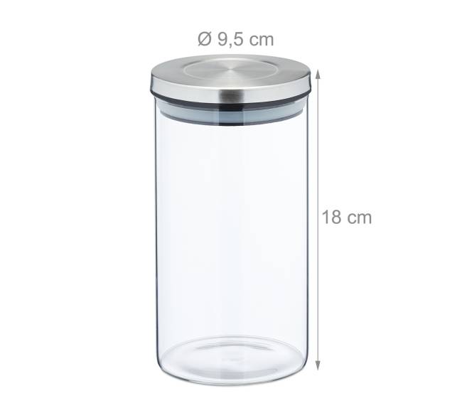 4 laikymo stiklainių su dangteliais rinkinys 1 l3
