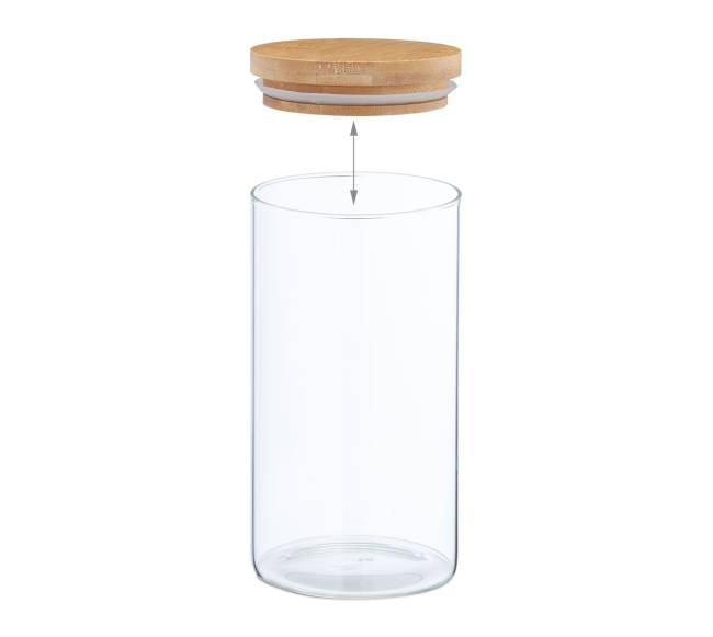 4 laikymo stiklainių su dangteliu rinkinys 1000 ml5