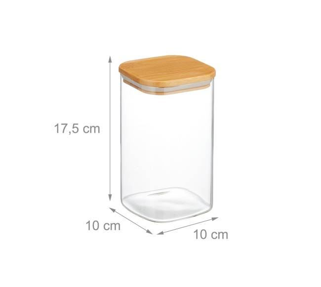 3 laikymo stiklainių su dangteliais rinkinys 1200 ml3