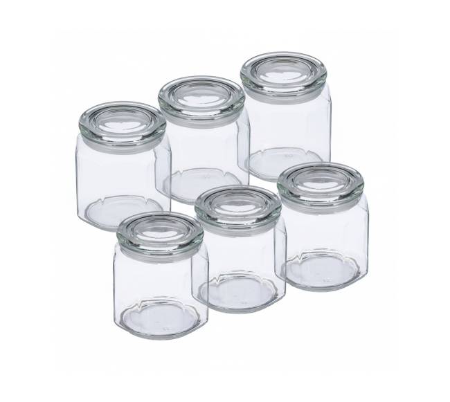 6x 1,3 l stikliniai laikymo indai su dangteliais7
