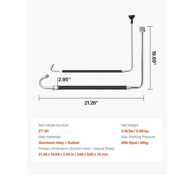 Srauto žarna ir grįžtamojo srauto linijos rinkiniai dažų purkštuvams6