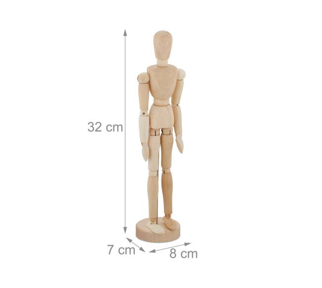 2x medinis manekenas 30cm3