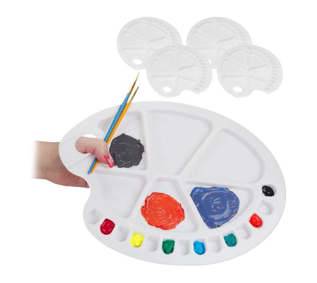 Plastikinė maišymo paletė, 5 vnt. rinkinys0