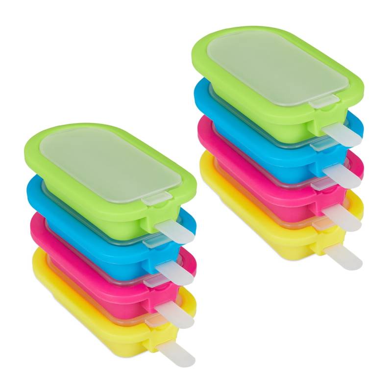 8 silikoninių ledų formelių rinkinys0