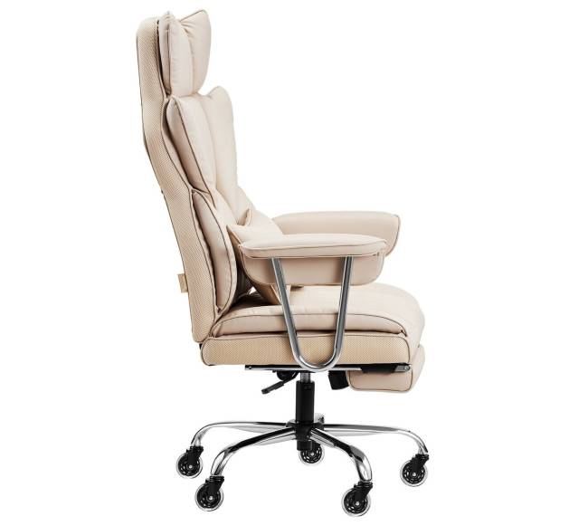 Vadovo biuro kėdė su atrama kojoms ir nuimamomis rankenomis8