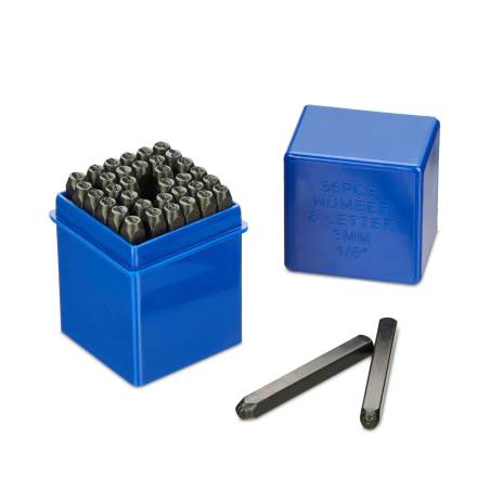 Raidžių štampų rinkinys 3 mm0