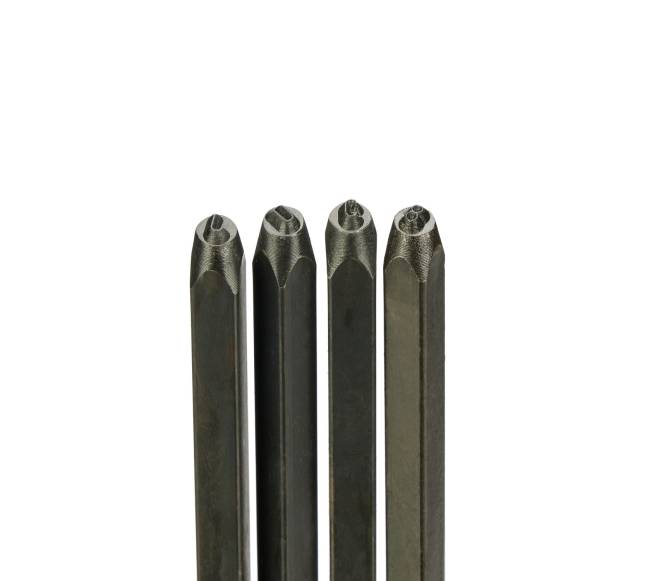Raidžių štampų rinkinys 3 mm5