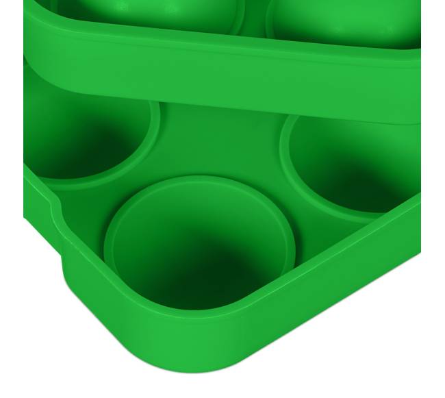 Silikoninė ledukų forma, 2 vnt., žalia6