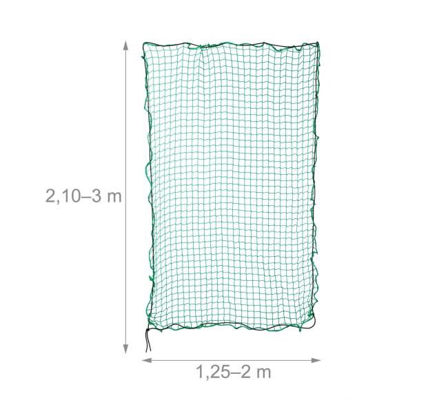 Žalias priekabos tinklas 2.3 x 3.5 m3