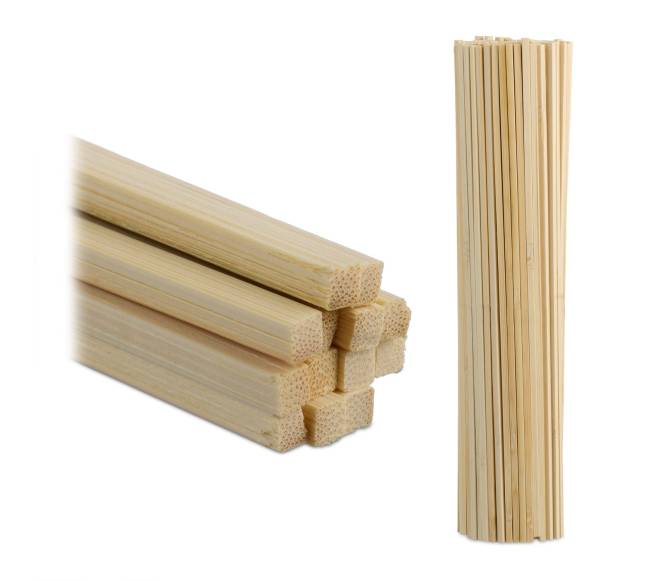 200 kvadratinių bambuko pagaliukų rinkinys 30cm0