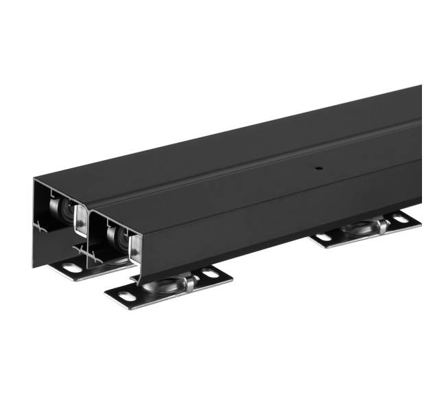 Dviejų durų bėgių sistema 122 cm8