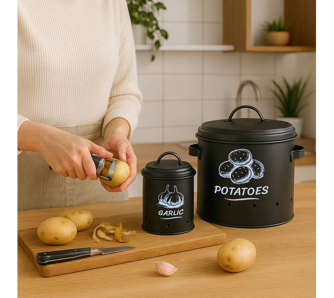 Bulvių laikymo dėžės, 3 dalių rinkinys1