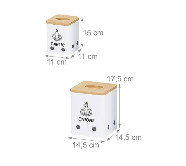 Bulvių laikymo dėžučių rinkinys, 3 vnt.3