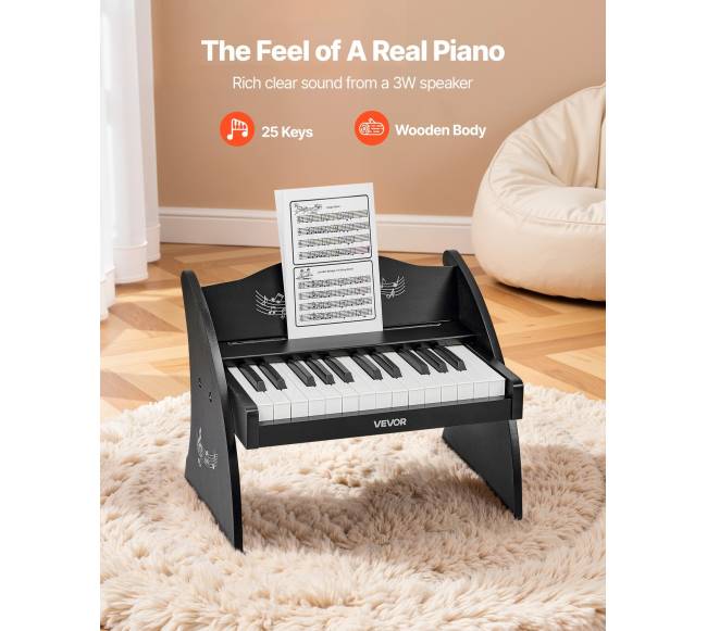 Vaikiškas pianino klaviatūra, 25 klavišai1