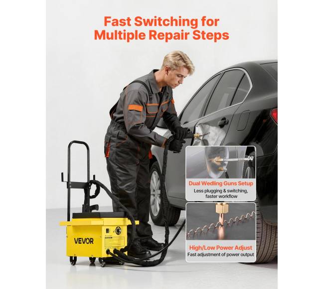 4,5 kW smeigių suvirinimo rinkinys įlenkimams6